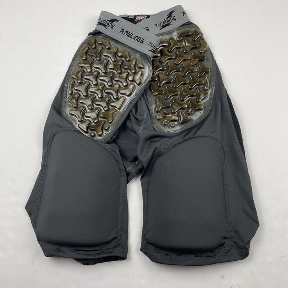 Rawlings SRG Zoombang Padded Jock Compression Shorts Men’s L Poly Stretch Black - Picture 1 of 9